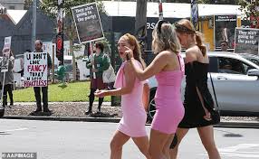 Animal Rights Protestors Gather Outside Flemington To Stop