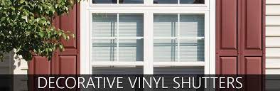 Custom exterior vinyl louver window shutters w/installation spikes (pair). Vinyl Exterior Window Shutters Exterior Decorative Shutters