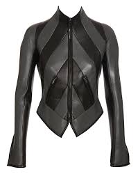 Black And White Striped Leather Jacket Men S Women S Designer Fashion Browns Fashion Leather Jackets Women Striped Leather Jacket Fashion