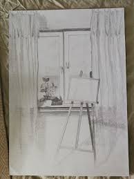 Bleistift Zeichnung Fenster Zeichnung Fenster Zeichnung Bleistift