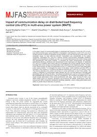 Univ el oued, fac science & technology. Pdf Impact Of Communication Delay On Distributed Load Frequency Control Dis Lfc In Multi Area Power System Maps