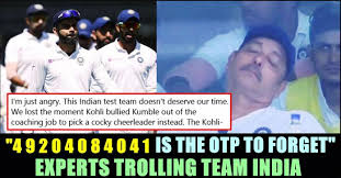 Throwback to 2011's test series between england and india! Experts Trolling Team India For The Collapse Chennai Memes
