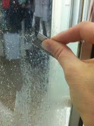 Easily Remove Soap Scum From Your Shower Door With A Razor Blade Gone With No Harsh Cleaners And No Hassle Shower Doors Cleaning Hacks Soap Scum