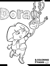 She is a latina, and she speaks both english and spanish. Free Dora Coloring Pages Sheets Topcoloringpages Net