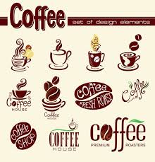 Coffee Logo Design Elements Vector Vector Logo Free Download Coffee Logo Creative Coffee Coffee Shop Logo