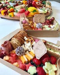 Giustina was so quick and helpful in her replies, was able to customise the order for me and put it together really quickly. Honeyleaf Platters On Instagram Cute Kid Grazing Boxes For Two Cute Kiddos Grazingtabl Party Food Platters Catering Food Displays Food Platters