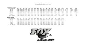 Shock Shim Stack Valving Chart Fox Radflo Tuning Tune Rock