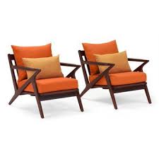 Chaya Patio Chair With Sunbrella Cushions Cushion Color Tikka Orange Patio Chairs Sunbrella Cushions Chair