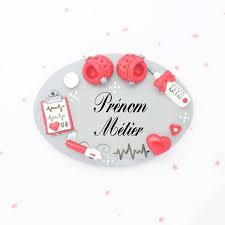 Badge Infirmiere Puericultrice Aide Soignante Custom Badges Badge Handmade