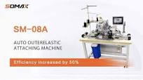 Factory Price Somax SM-08A Automatic Mens Underwear/Boxer Elastic Waistband  Attachment Underpant Industrial Sewing Machine Price