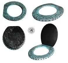 L'autre avantage des lunettes en bois c'est que les risques d'allergie sont limités qui sont de plus en plus fréquents avec le plastique ou le métal. Abattant Lunette Toilette Wc En Bois De Chene Incrustations Style Industriel Steampunk Reliefs 3d Maryse Richardson Creations Paris