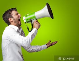 Megaphone gives you the smartest tools to publish, monetize, and measure your podcast business. Portrait Of A Man Yelling Into A Megaphone Sticker Pixers We Live To Change