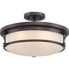 Quoizel Sailor 16 In Western Bronze Transitional Semi Flush Mount Light Lowes Com Flush Mount Lighting Light Fixtures Flush Mount Semi Flush Mount Lighting