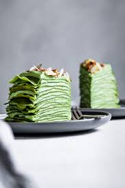 Gluten Free Matcha Crepe Cake With Whipped White Chocolate Ganache Recipe Crepe Cake White Chocolate Ganache Chocolate Ganache
