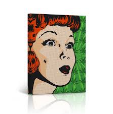 Buy Smoke Wall Art Canvas Print Woman Tripping