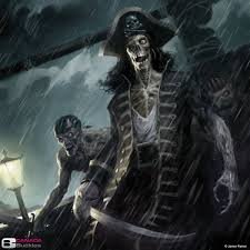 Pirates Of The Caribbean The Curse Of The Black Pearl Grapple Undead Pirates Pirate Art Skeleton Warrior Undead