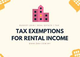 The income tax act of 1967 structures personal income taxation in malaysia, while the government's annual budget can change the rates and variables for an. Tax Exemption For Rental Income 2018 Donovan Ho