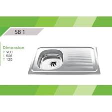 Diy concrete kitchen sink | outdoor sink. Jual Bak Cuci Piring Royal Sb 1 Sayap Stainless Bcp Kitchen Sink Dapur Kota Bandung Ragam Teknik Tokopedia