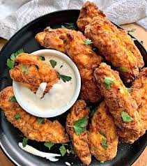 Air Fryer Chicken Tenders Crispy And Golden A Gouda Life Recipe In 2020 Air Fryer Chicken Tenders Air Fryer Chicken Chicken Tenders