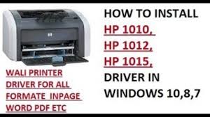 How To Download And Install Hp 1010 1012 1015 Driver Win 7 8 8 1 10 For All Windows Youtube