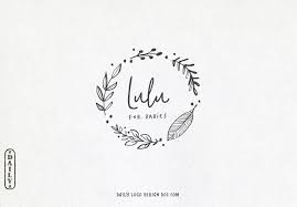 Hand Drawn Style Leafy Wreath Logo Design By Daily Logo Design The Paris Studio Logodesign Wordpress How To Draw Hands Logo Design Photography Logo Design