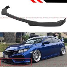 Shop our selection of honda civic body kits, including a wide range of g35 #bodykits, carbon fiber hood and trunk and. For 2016 2018 10th Gen Honda Civic X Fc Front Bumper Lip Splitter Jdm Ver 2 Ups