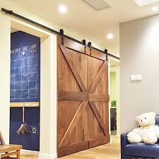 Aoland large glass panel double modern design french door with german brand. Double Panel Antique Style Steel Sliding Barn Door Closet Hardware Kit Modern Interior Barn Sliding Door Hardware Barn Sliding Door Hardware Barn Door Closetsliding Door Hardware Aliexpress