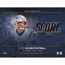 It's a familiar configuration for 2020 with 40 cards per pack, ten packs per hobby box and 12 boxes per case. 2020 Score Football Hobby 95324