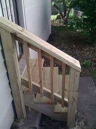 New Steps Outdoor Stair Railing Porch Step Railing Diy Porch
