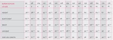 Burda Measurement Guide Burdastyle Com