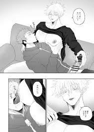 gojou satoru, itadori yuuji, jujutsu kaisen, absurdres, highres, anal,  anus, arms up, ass, ass focus, bent over, breast focus, breastfeeding,  breasts, erection, huge ass, huge breasts, huge penis, large insertion,  male focus,