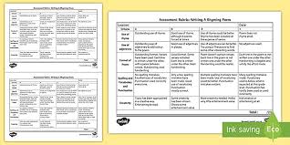 Built by alambag25 using irubric.com. Poetry Assessment Rubric Primary Resources Teacher Made