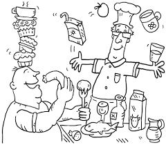 Ausmalbild Koch By Sabine Voigt Philosophy Cartoon Toonpool