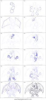 How To Draw Blue Eyes White Dragon From Yu Gi Oh Official Card Game Printable Drawing Sheet By Drawingtutorials101 Com White Dragon Dragon Eye Drawing Eye Art