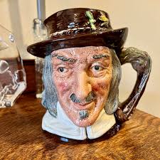 Vintage Royal Doulton Izaak Walton Character Jug: the Compleat Angler, 1953 