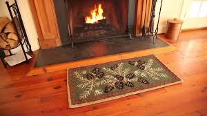 Buy products such as uniflame hearth rug, 100% wool, forest green at walmart and save. Fire Resistant Hooked Wool Pine Cone Rug Sku 33720 Plow Hearth Youtube