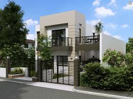 In a spacious design that would be perfect for roommates, this three bedroom house includes private baths for each room and a separate guest. Storey House Plans Small Lots Philippines Home House Plans 95118