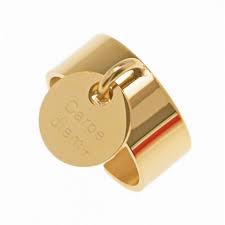 Bague Zag Jaune Breloque Carpe Diem Bijouterie Influences