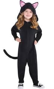 Toddler Girls Zipster Black Cat One Piece Costume Party City Canada Toddler Costumes Girl Cat Girl Costume Cat Costume Kids