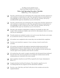 Https Www Smchealth Org Sites Main Files File Attachments 13 02attachd Pettycashchecklist Pdf 1466829047