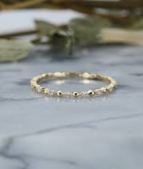 Yellow Gold Stacking Diamond Eternity Band Vintage Diamond Wedding Bands Womens Wedding Bands Diamond Diamond Wedding Bands