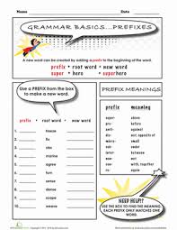 352 english work sheets are collected for any of your needs. Learning Prefixes Worksheet Education Com