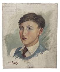 Portrait Of A Young Man Signed Jean Blaise