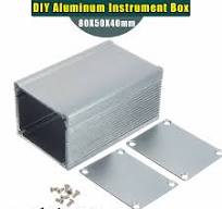Aluminum PCB Instrument Enclosure Case Electronic Project Box DIY 80*50*40mm