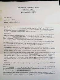Maybe you would like to learn more about one of these? Residents Outraged By Rude Letter From Apartment Manager