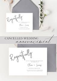 Wedding Cancellation Announcement Cancellation Wedding Announcement Cancellation Announcement Printable Announcement Announcement In 2020 Wedding Cancellation Wedding Announcements The Knot Wedding Website
