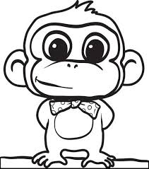 Cartoon Monkey Coloring Page 2 Monkey Coloring Pages Cartoon Coloring Pages Cute Coloring Pages