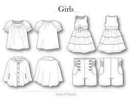 Flat Drawing Apparel Google Search Children Fashion Sketch Childrens Fashion Illustration Childrens Fashion Design
