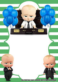 Get this printable and easy to edit baby shower invitation template. Free Boss Baby Invitation Templates For Baby Shower Free Printable Birthday Invitation Templates Bagvania
