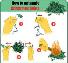 How To Untangle Christmas Lights Funny